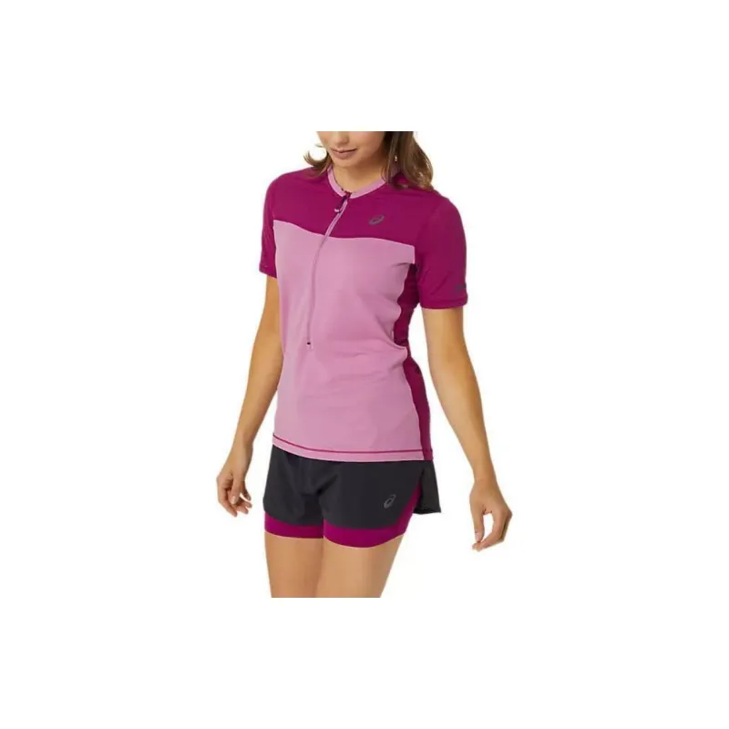 Asics FUJITRAIL SS T Shirt Women's Soft Fruit/Blackberry-1