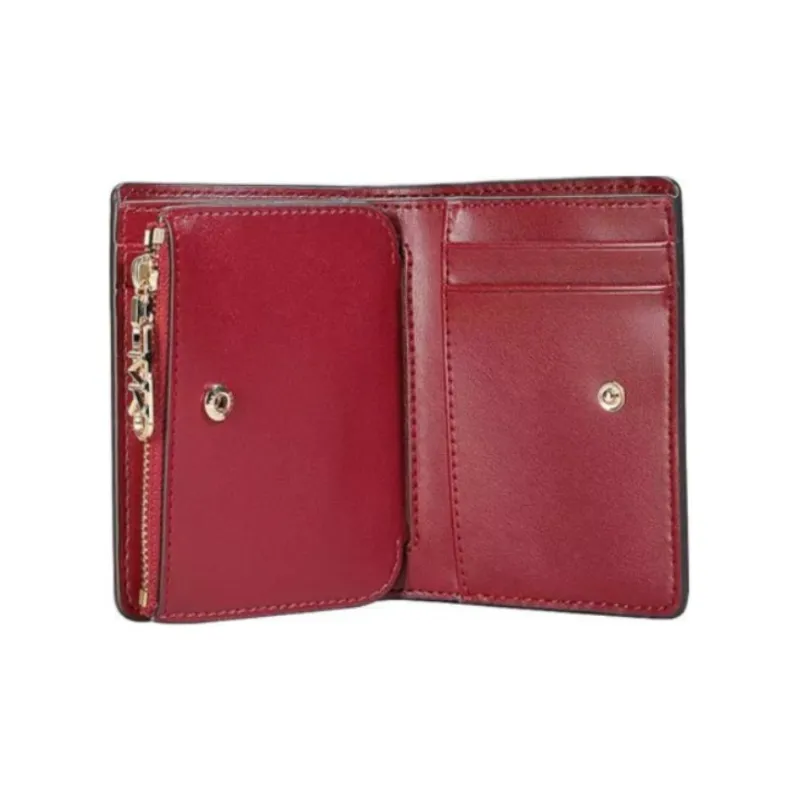 MICHAEL KORS Leather Wallet Women's Dark Red-3