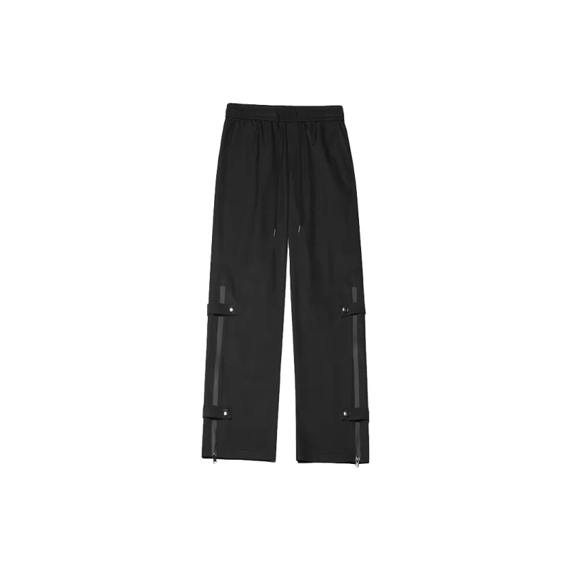 WELTER EXPERIMENT Casual Pants Unisex Classic Black-17