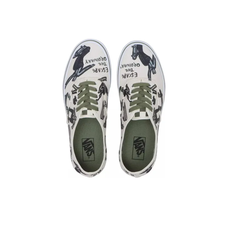 Vans X Bolin Authentic 'Marshmallow Olive Green'-3
