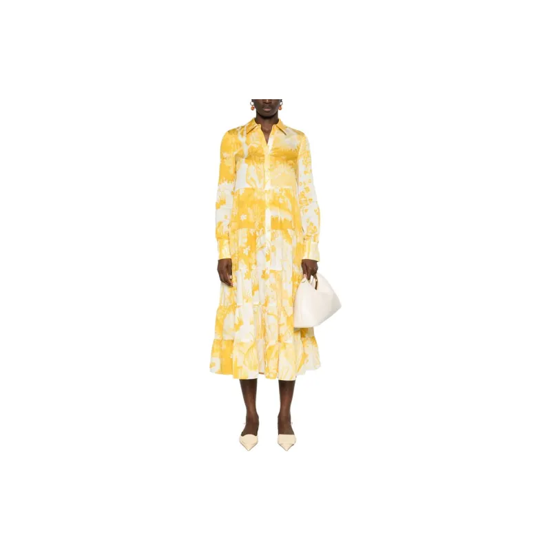 Erdem Long-Sleeved Dresses Women's Chamomile Yellow-1