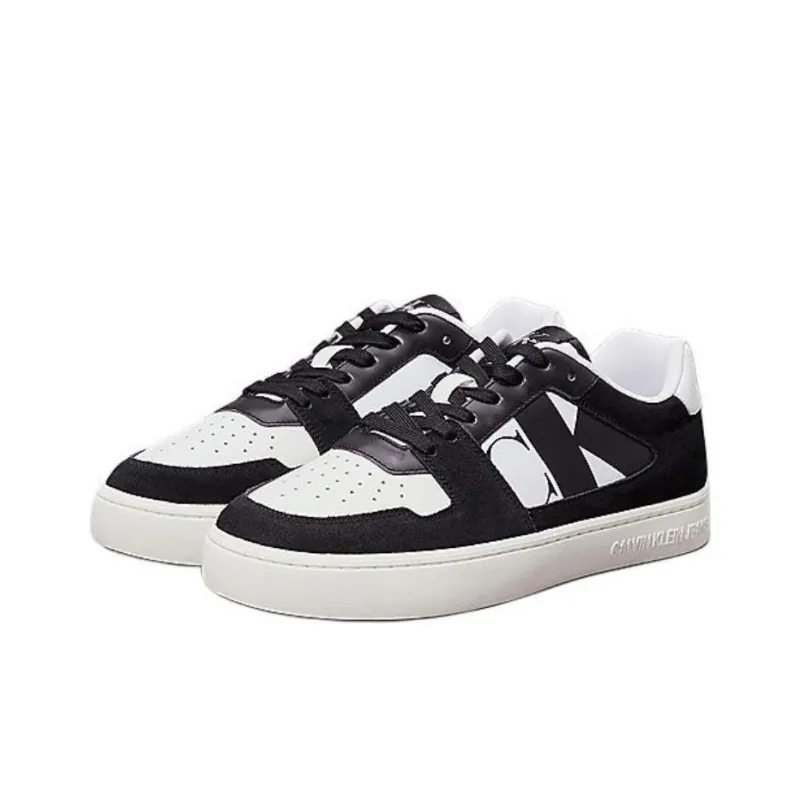 CKJ CALVIN KLEIN JEANS Low Top Skateboard Shoes Men's Black White-2