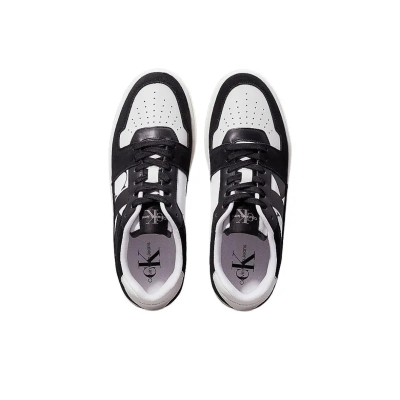 CKJ CALVIN KLEIN JEANS Low Top Skateboard Shoes Men's Black White-3