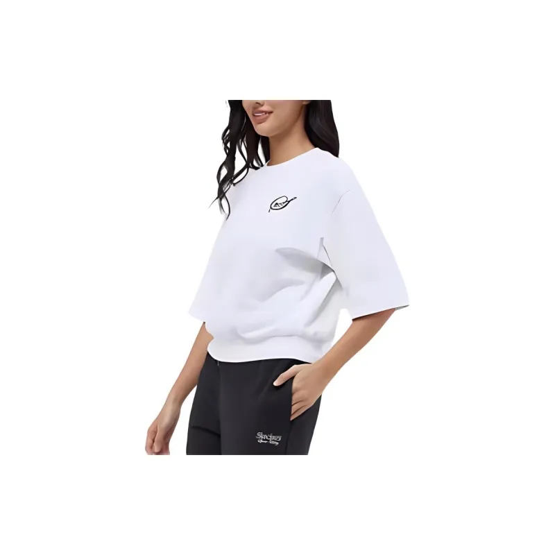 Skechers Sports Alliance T Shirt Women's Marshmallow White-4
