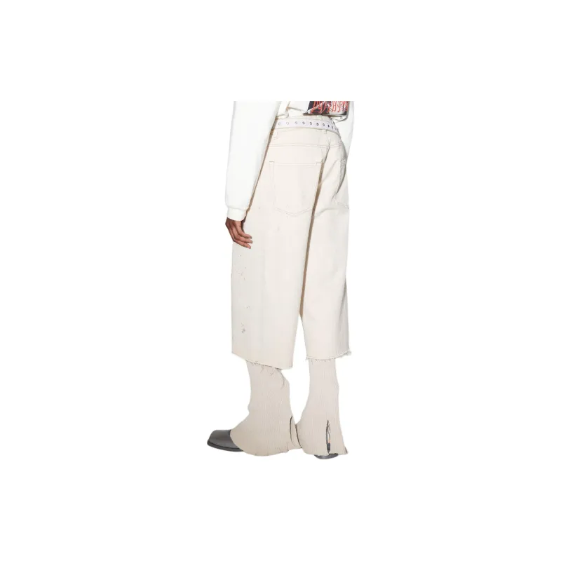 OUR LEGACY High rise Straight leg Cropped Jeans-4