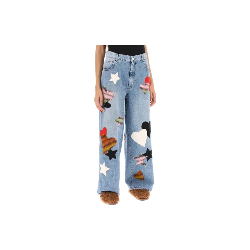 MARNI Heart-patch Straight-leg Trousers-2