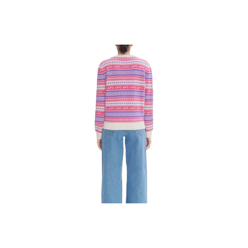 A.P.C Maisie Logo Intarsia Knit Crewneck Jumper-2