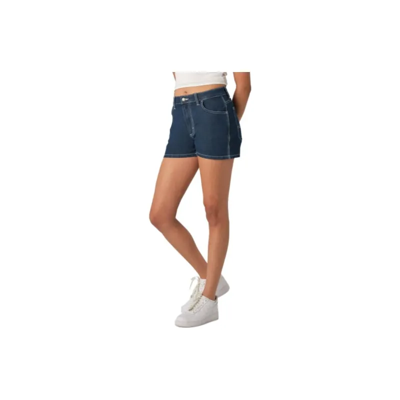 Dickies Denim Shorts Women's Blue-3