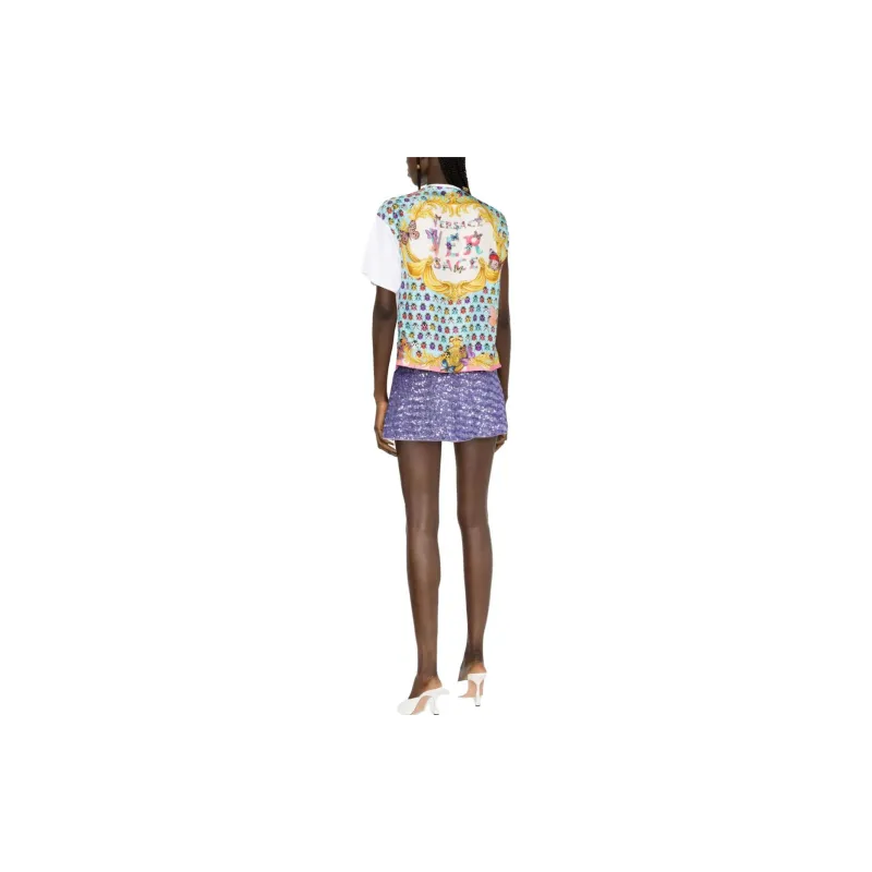 VERSACE Butterflies Logo T Shirt-1