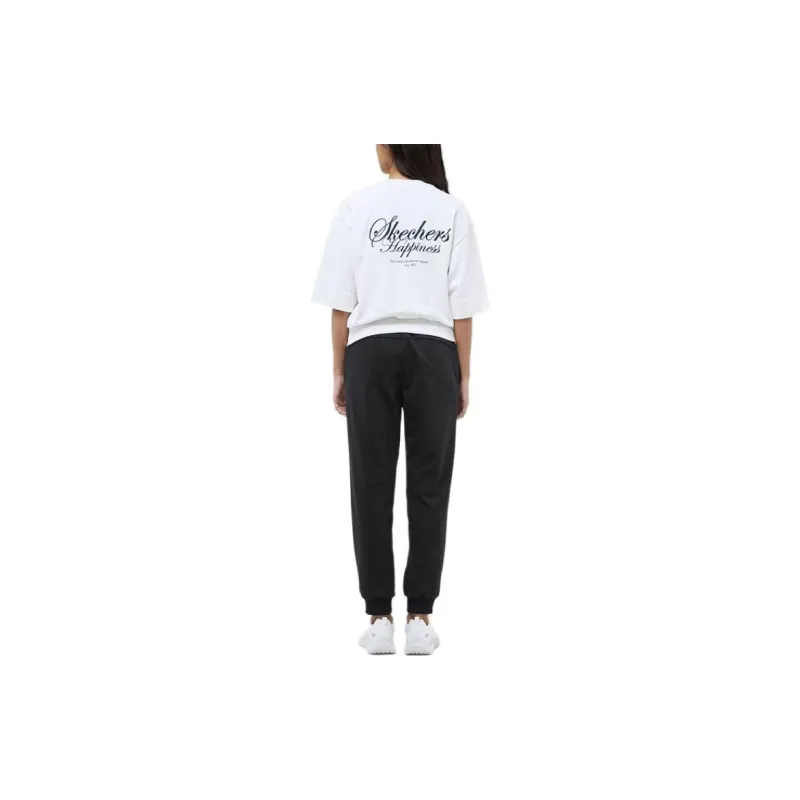 Skechers Sports Alliance T Shirt Women's Marshmallow White-3