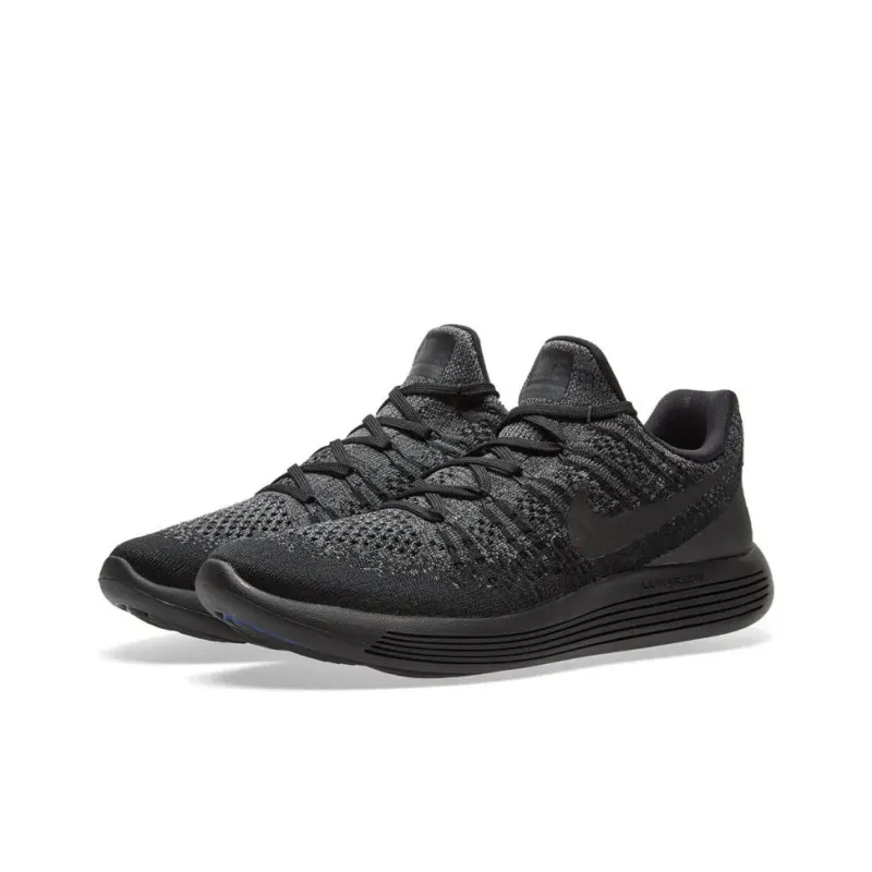 Nike Lunar Epic Low Flyknit 2 Black Dark Grey-2