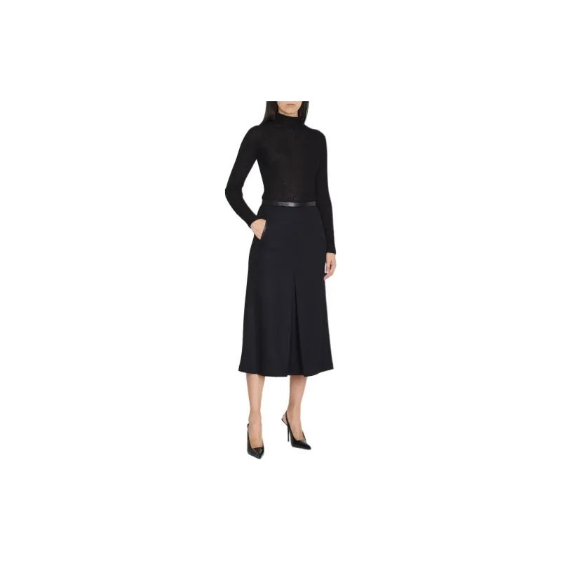 SAINT LAURENT Slit Detailed Skirt-2