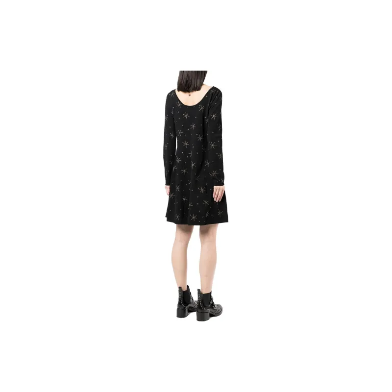 Valentino Garavani Pre-Owned Star-print Knitted Dress-2