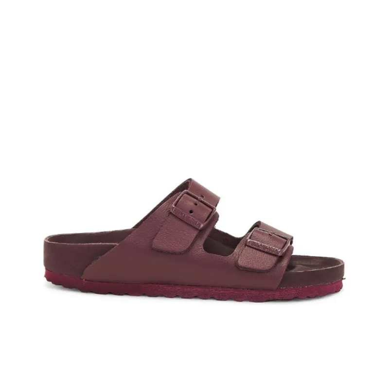 Birkenstock Rubber Sole Abrasion-Resistant Slide Slippers Women's Burgundy-1