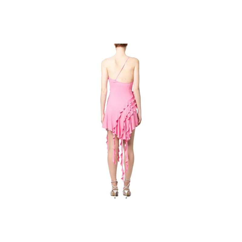 Blumarine Rose-detail Ruffled Minidress-2