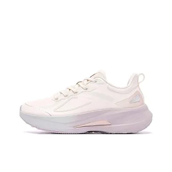 QIAODAN Iridescent 5.0 Anti Slip Wear Resistant Low Top Running Shoes Women's Pink Purple