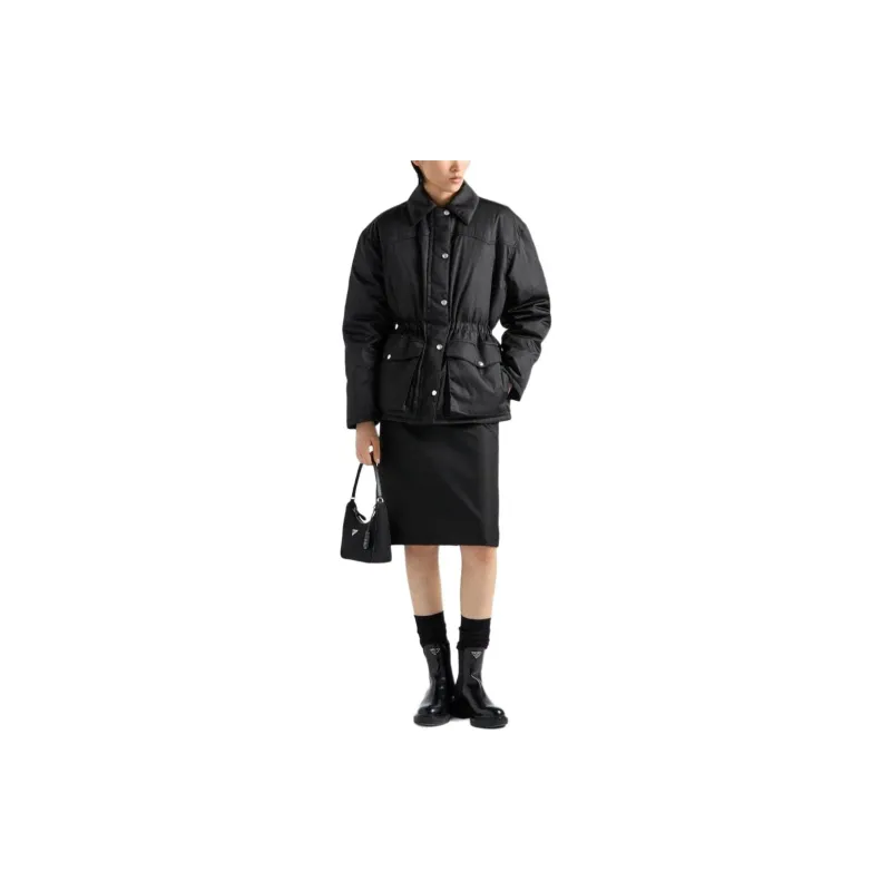PRADA Drawstring Buttoned Down Jacket-1