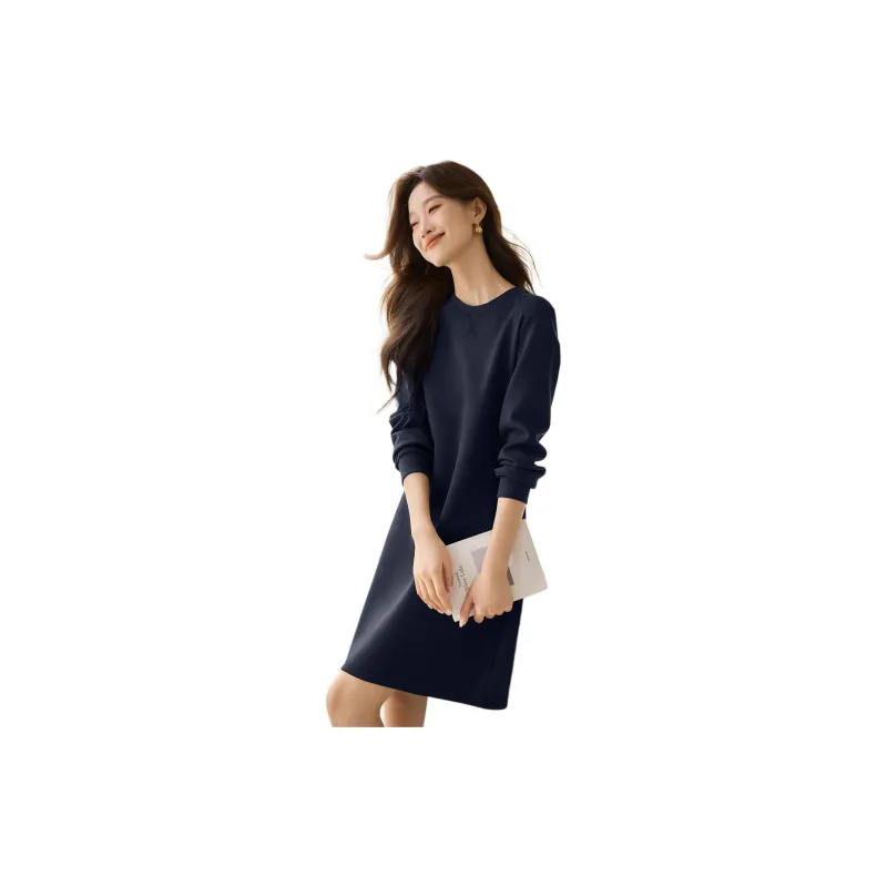 Mo Han Yi Mei Long Sleeved Dresses Women's-4