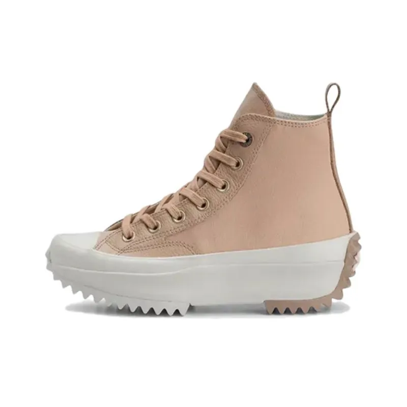 Converse Run Star Hike Anti-Slip Wear-Resistant High-Top Canvas Shoes Women's Flesh Pink-0