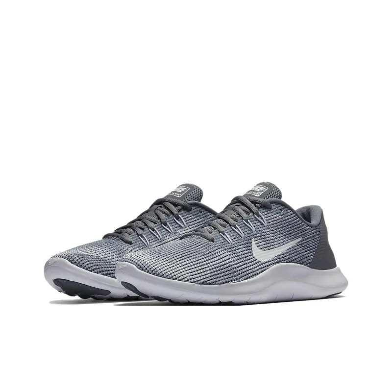 Nike Flex 2018 RN Cushioning, Slip Resistant, And Abrasion Resistant Low Top Running Shoes Women's Gray-2