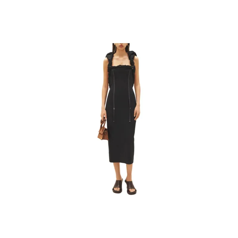 Jacquemus La Robe Crema Dress Navy-2