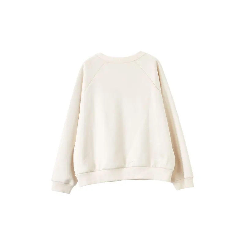 XIANGYING Sweatshirt Women's Beige-1