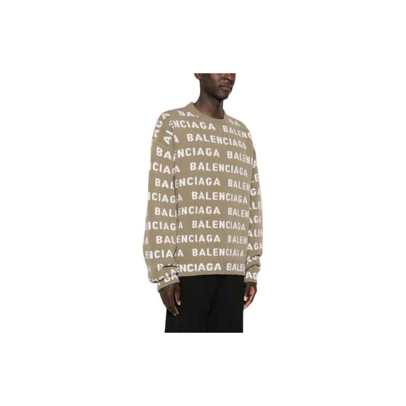 Balenciaga FW23 Sweater Regular Fit Men's Brown-2