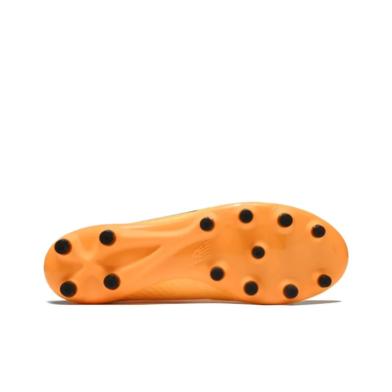 New Balance NB Furon V7+ HG Rubber Short Studs Cushioned Slip Resistant Soccer Shoes Men's Orange-4