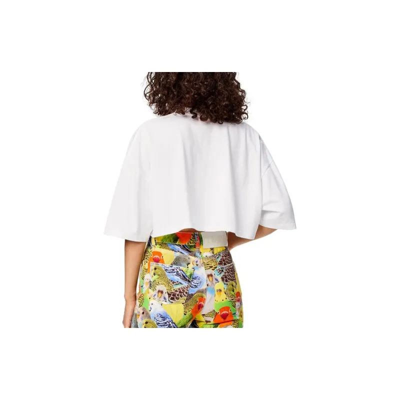 LOEWE Crop Tops Women's White-3