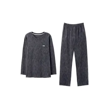 MIIOW Trend Party Series Pajama Set Men's Black