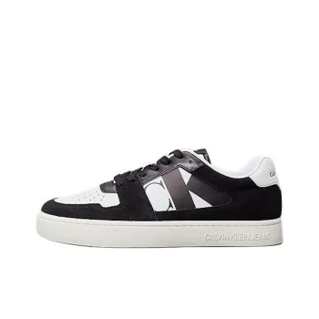 CKJ CALVIN KLEIN JEANS Low Top Skateboard Shoes Men's Black White