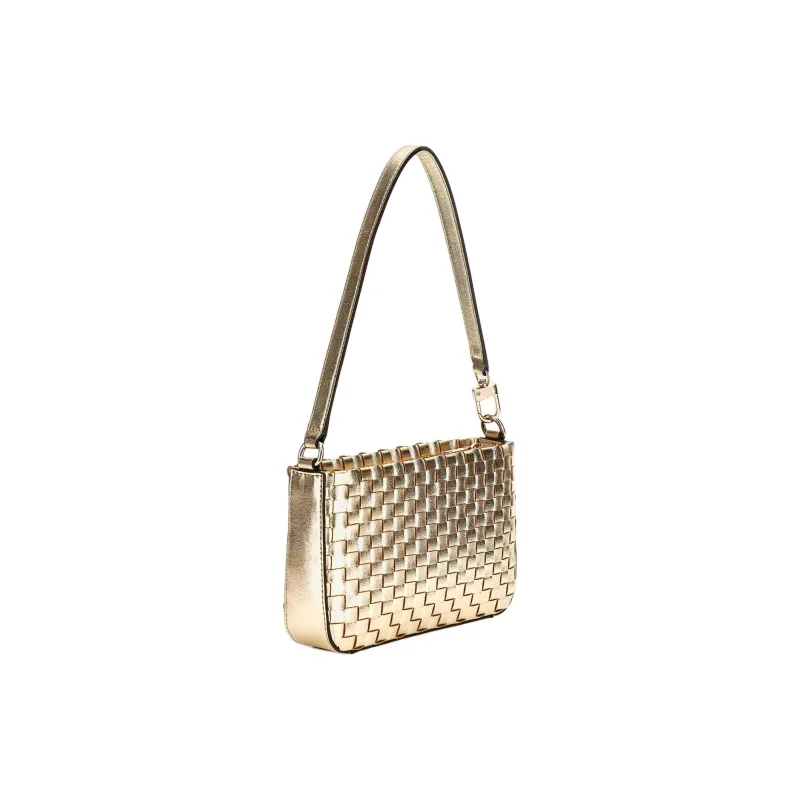 GUESS Polyurethane Handbag Shoulder Bag Mini Women's Gold-1