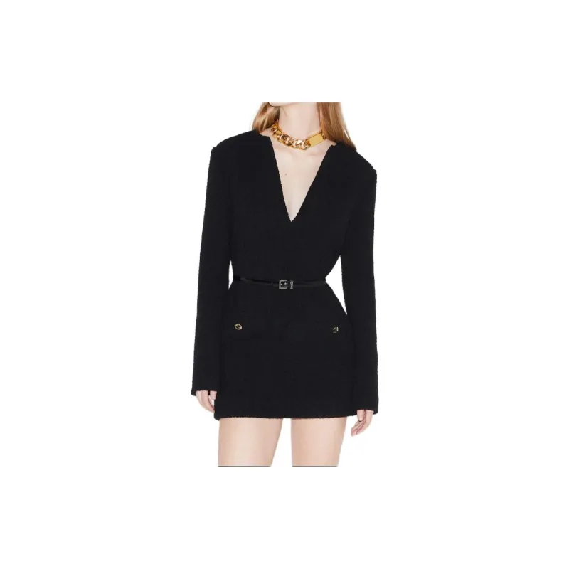 GUCCI Long Sleeved Dresses Women's Black-2