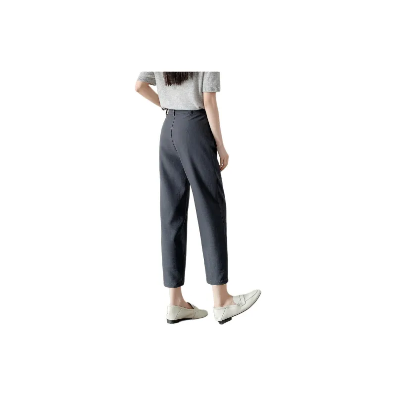 Mo Han Yi Mei Suit Trouser Women's Gray Blue-3