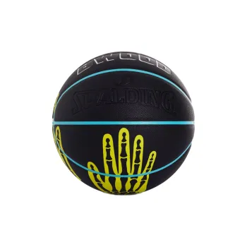 SPALDING PU Basketball Black Yellow Size 7 Training Unisex