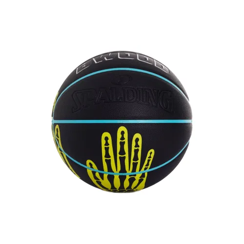 SPALDING PU Basketball Black Yellow Size 7 Training Unisex