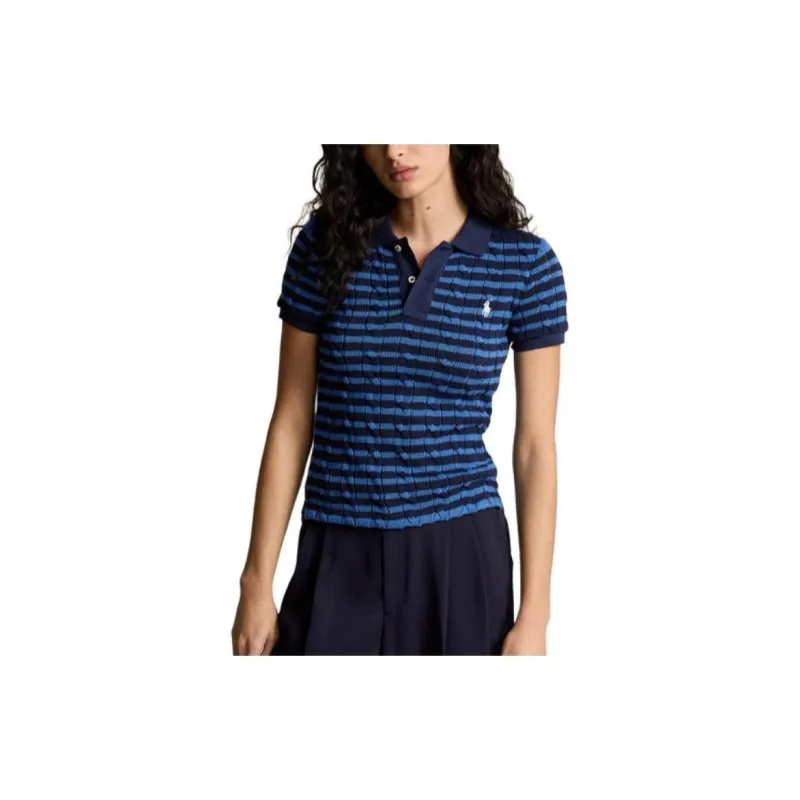 Polo Ralph Lauren Striped Cable knit Polo Shirt-2