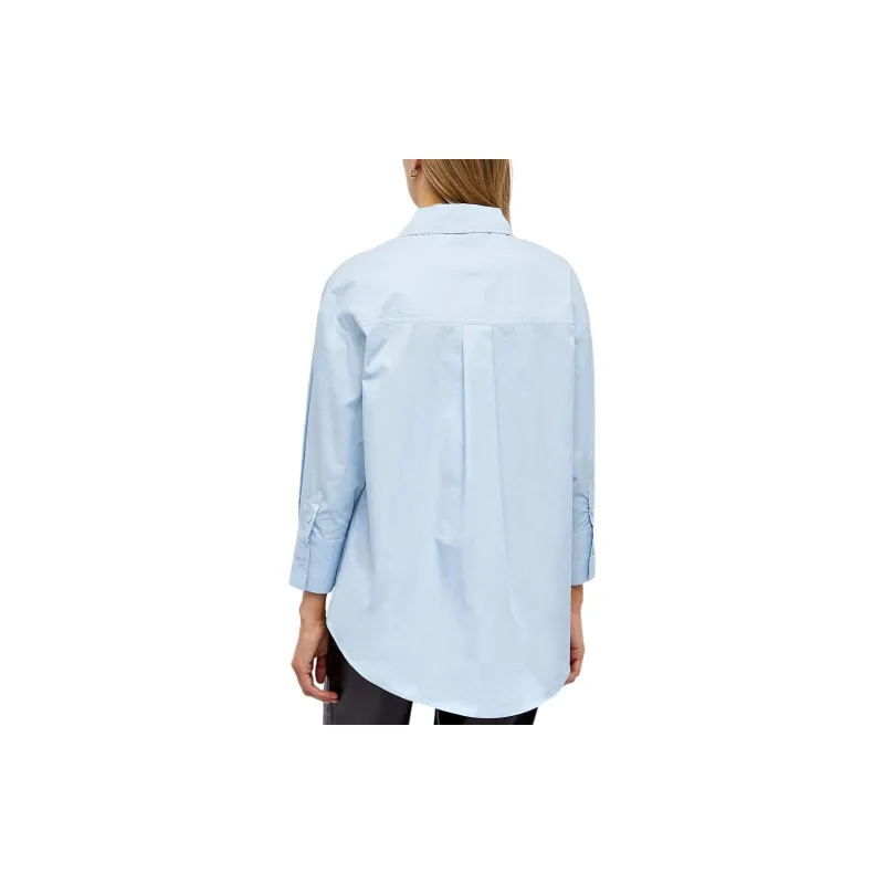 Anine Bing High low Hem Long sleeve Shirt-5