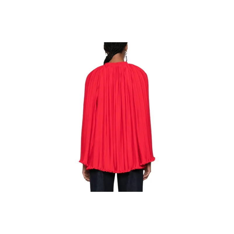 Lanvin Gathered Plissé Blouse-2