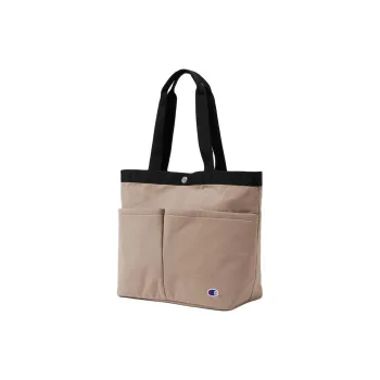 Champion Cotton Tote Bag Shopping Bag Handbag Unisex Sandy Beige