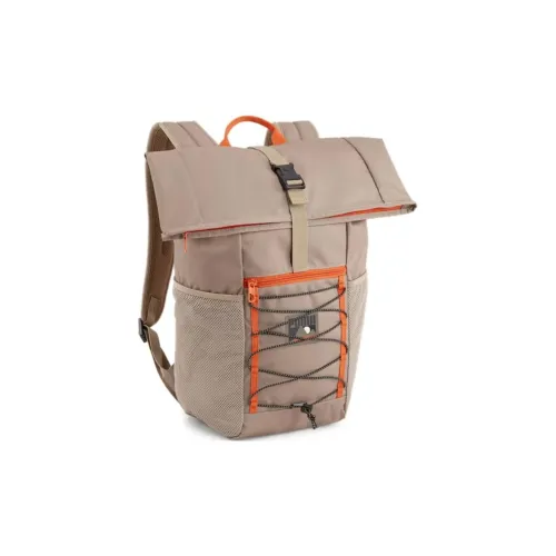 PUMA Polyester Backpack Regular Unisex Taupe