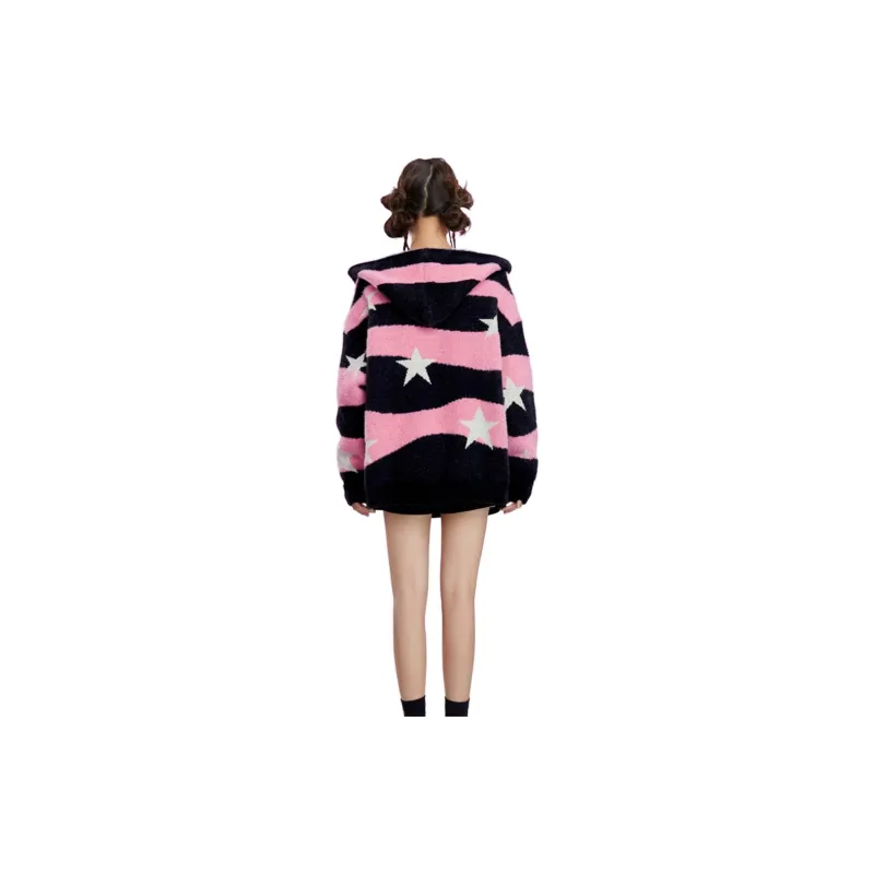 B.Duck Knitwear Women's Black Stripes-1