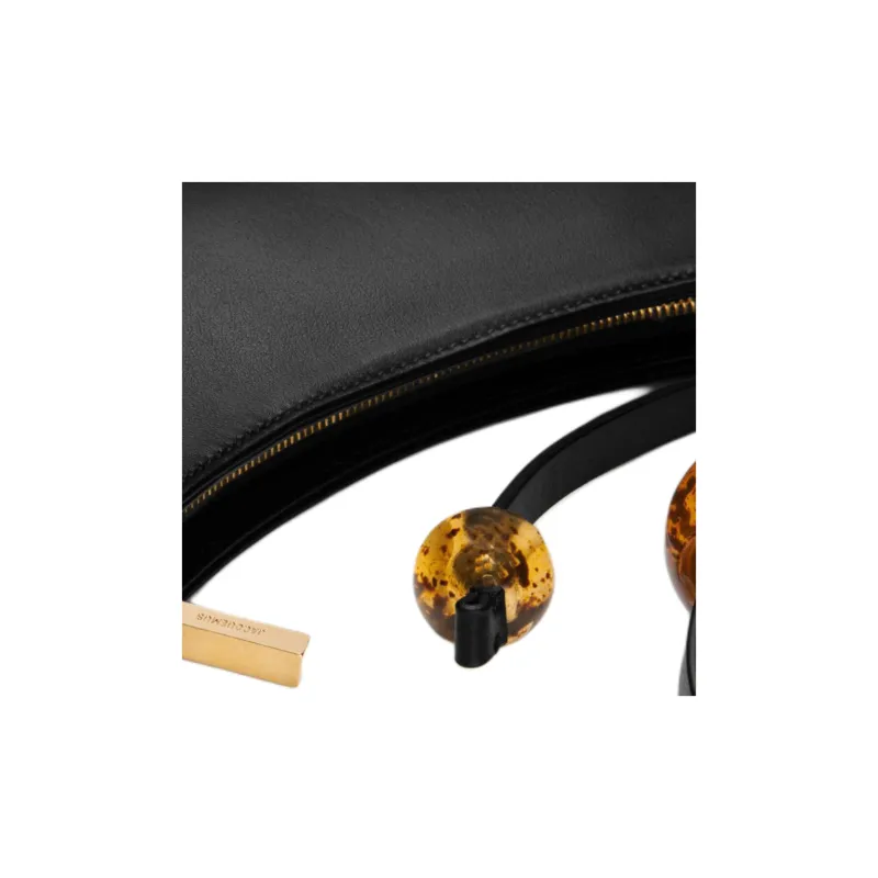 Jacquemus Calfskin Handbag, Shoulder Bag Women's Black-3