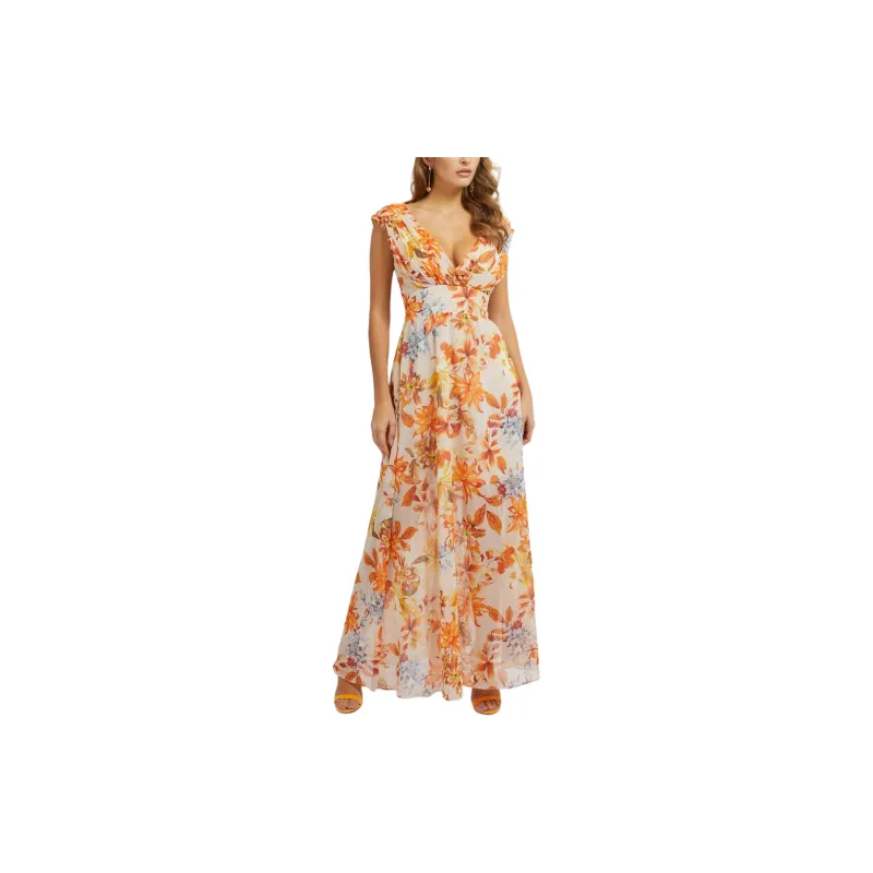 GUESS Sleeveless Dress Women's Orange-1