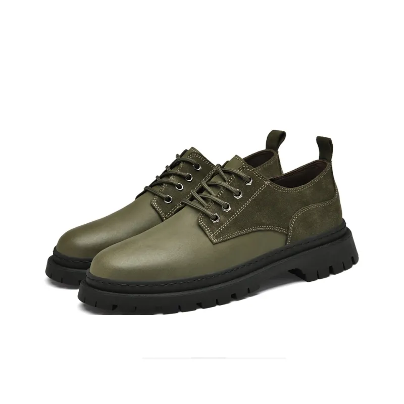 Abango Men's Casual Shoes Men Low Top Green, Black-2