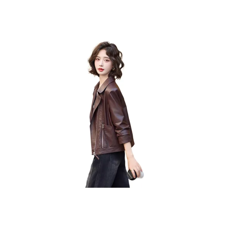 Yi Mengyuan Leather Jacket Women's-4