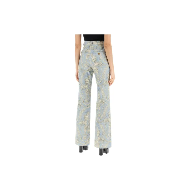 Vivienne Westwood Allover Floral Print Flared Pants-3