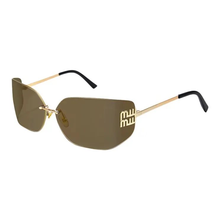 PARMU Metal PC Rectangular Sunglasses Unisex Gold-0