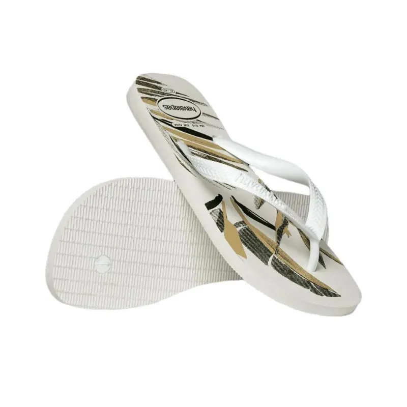 Havaianas Rubber Sole Abrasion Resistant Flip Flops Unisex Gray-7