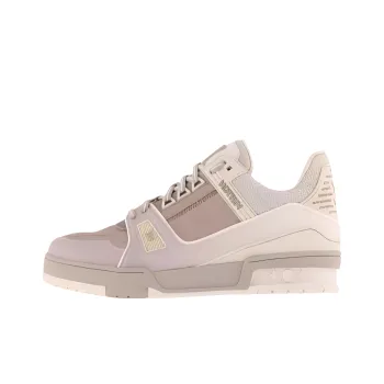 LOUIS VUITTON Trainer Low Top Skateboard Shoes Men's Light Pink